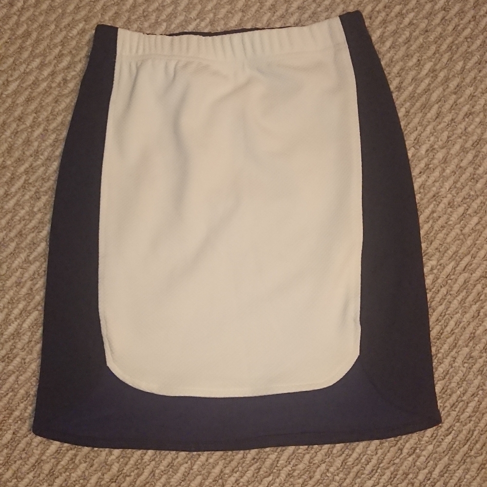 Be&Bridge Mini skirt, navy and off white